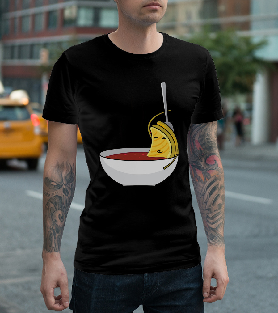 Grilled Cheese Bathing in Tomato Soup Bowl T-Shirt