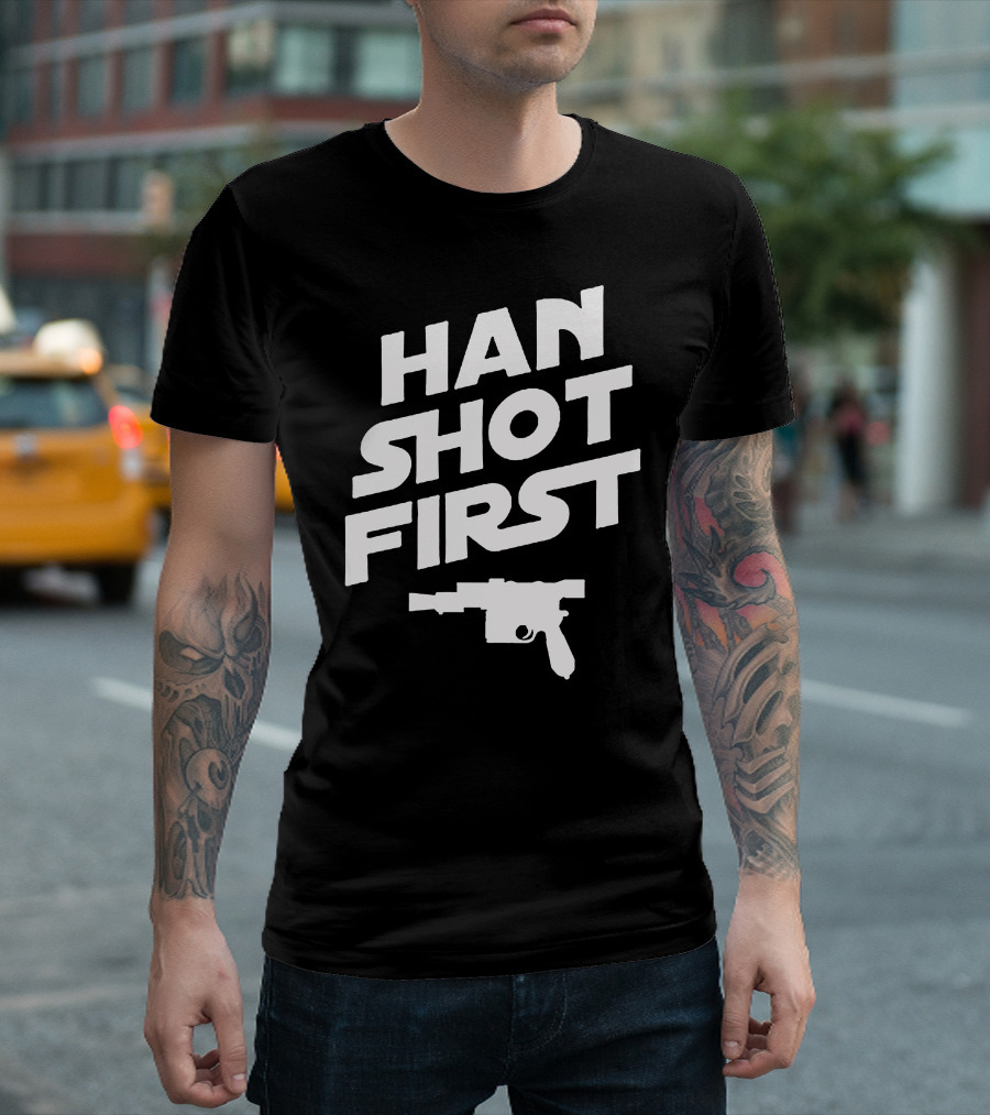 Han Shot First Blaster Icon T-Shirt