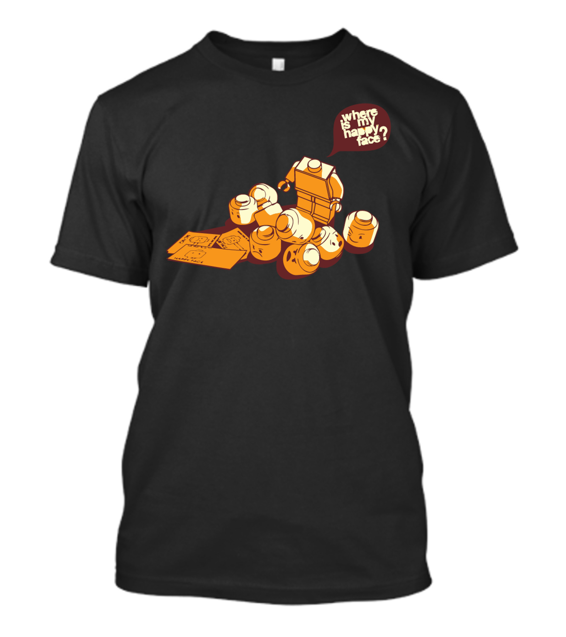Where Is My Happy Face? T-Shirt