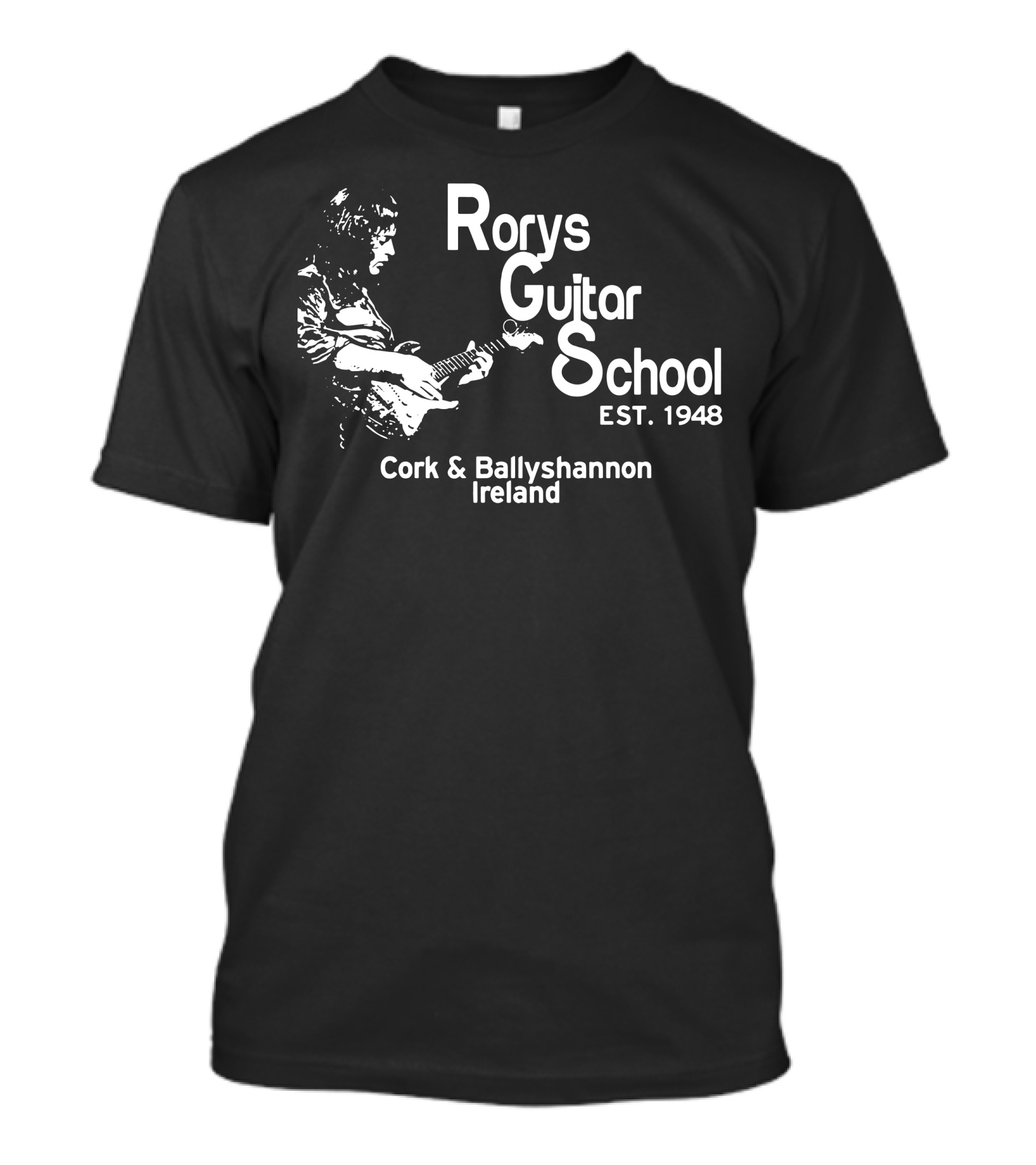 Rorys Guitar School Cork Ballyshannon Ireland Est. 1948 T-Shirt