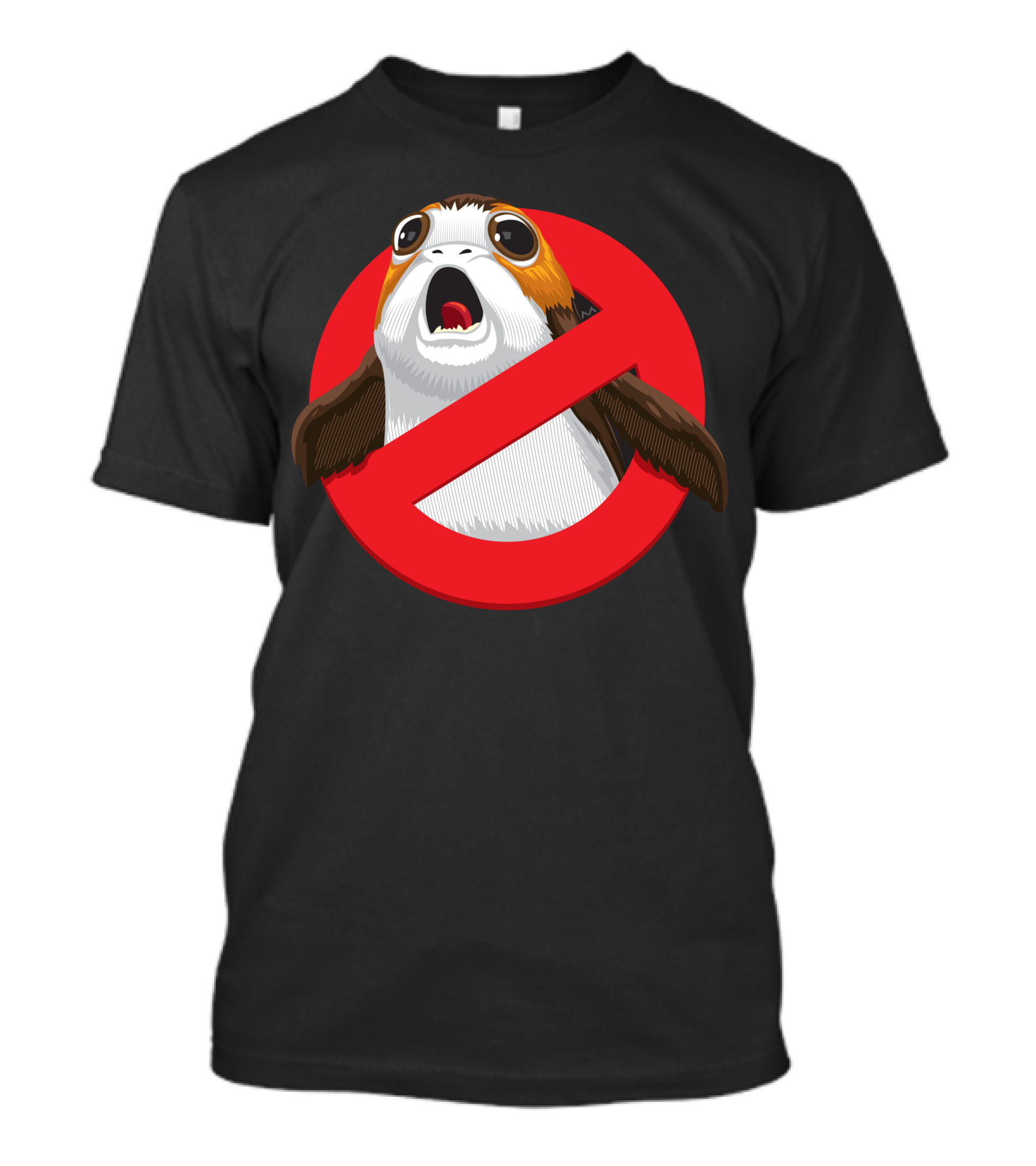 Ghostbusters Porg Parody Crossout T-Shirt