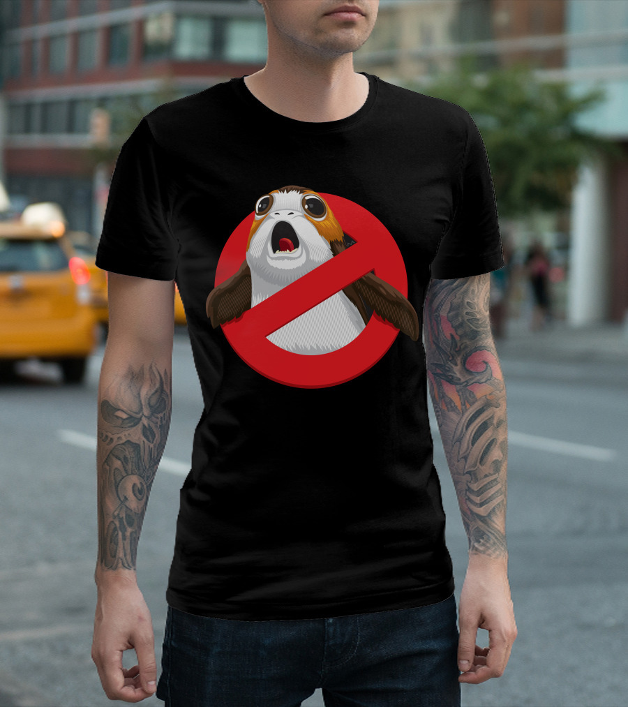Ghostbusters Porg Parody Crossout T-Shirt