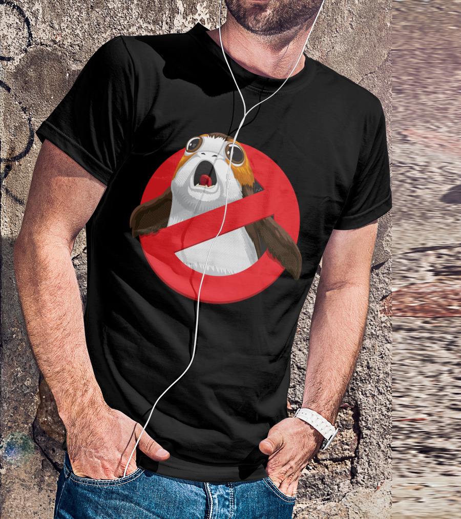 Ghostbusters Porg Parody Crossout T-Shirt