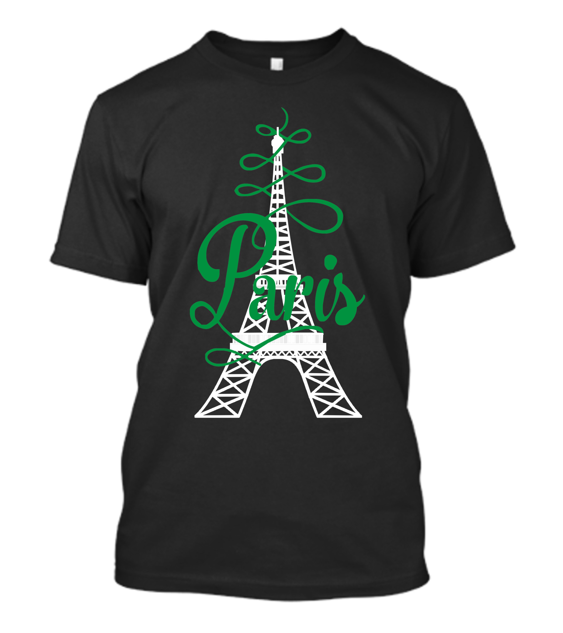 Paris Eiffel Tower Script France T-Shirt