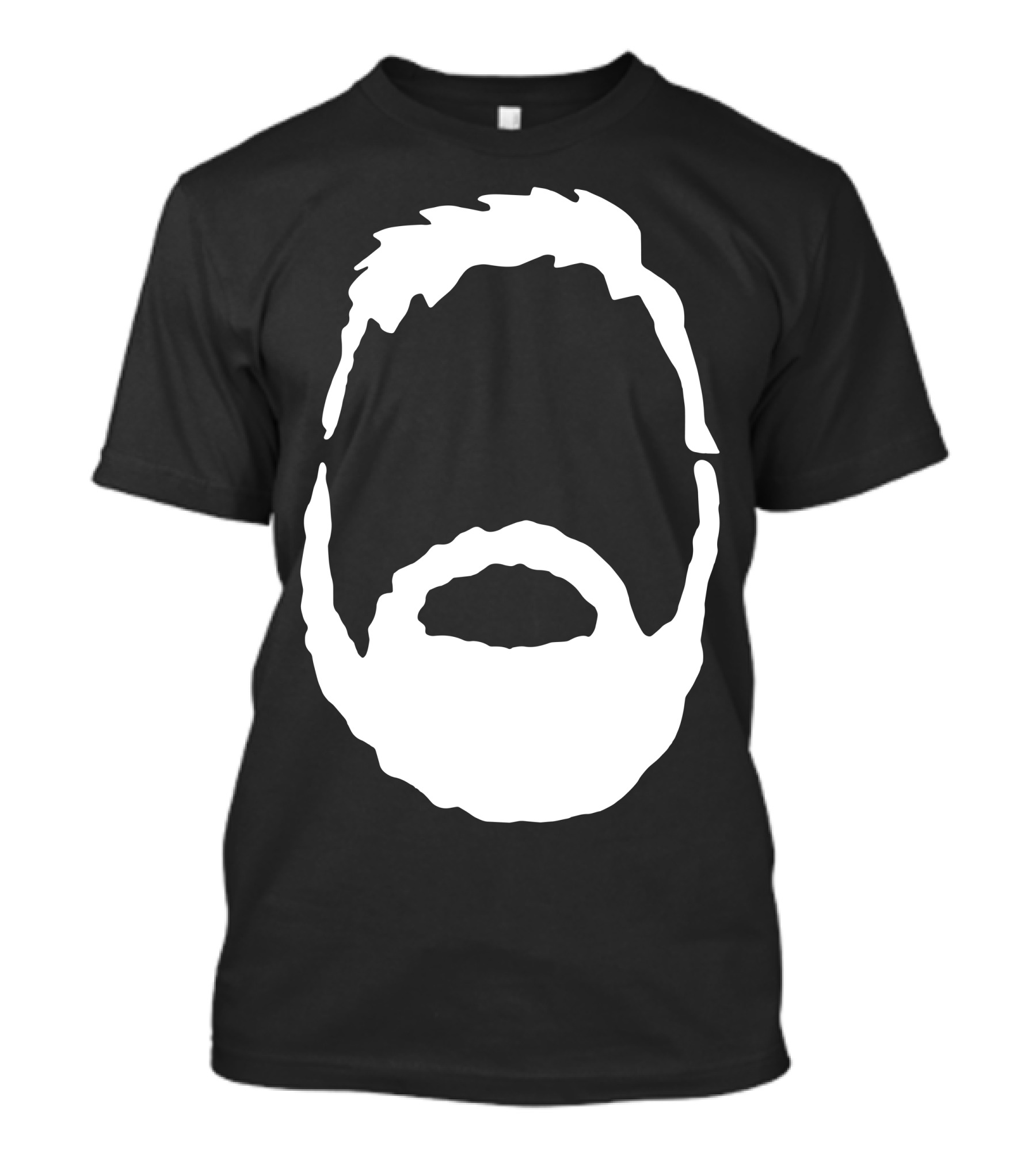 The Beardly Silhouette Face Beard T-Shirt