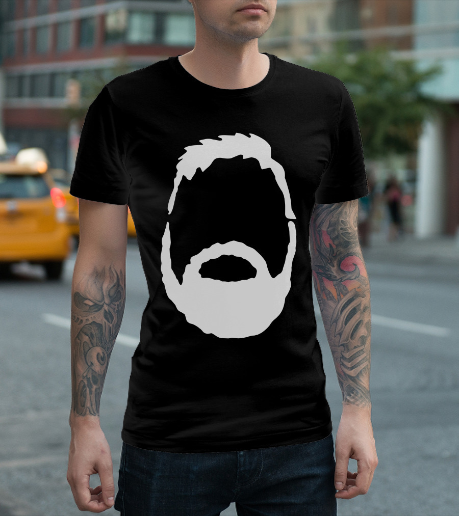 The Beardly Silhouette Face Beard T-Shirt