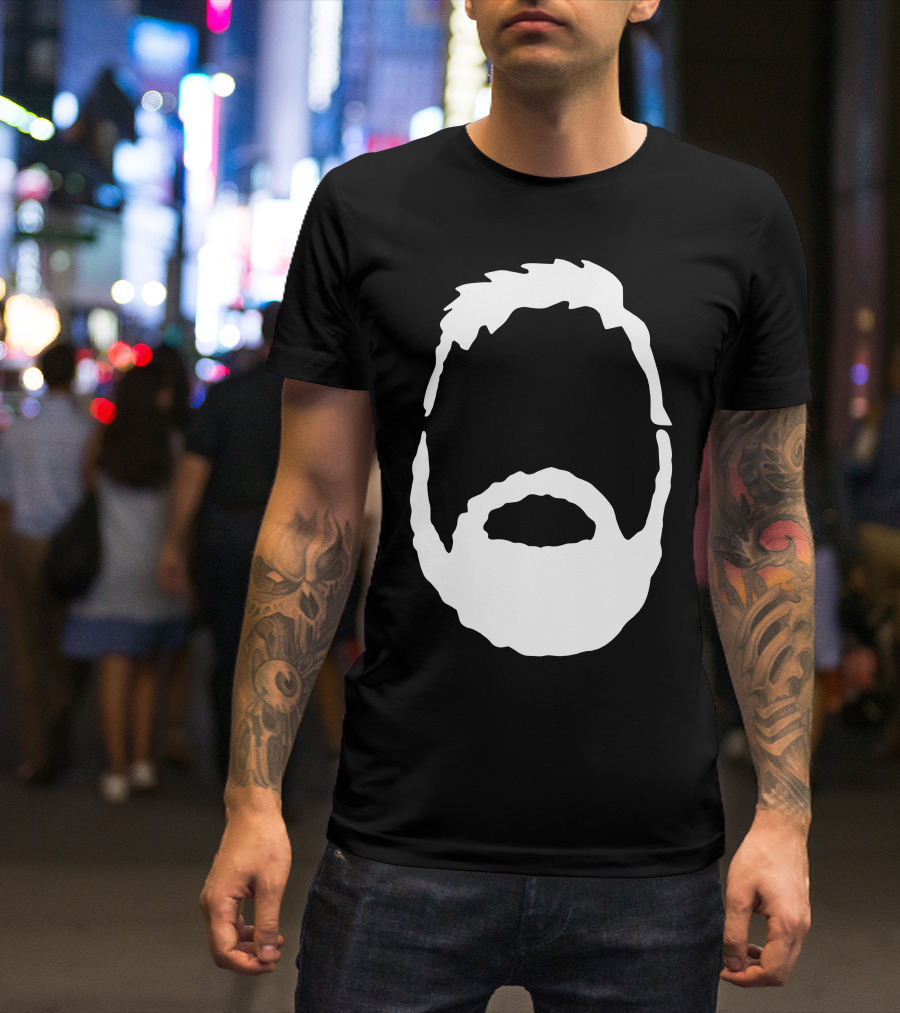 The Beardly Silhouette Face Beard T-Shirt