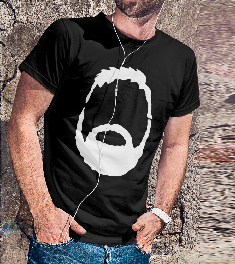 The Beardly Silhouette Face Beard T-Shirt