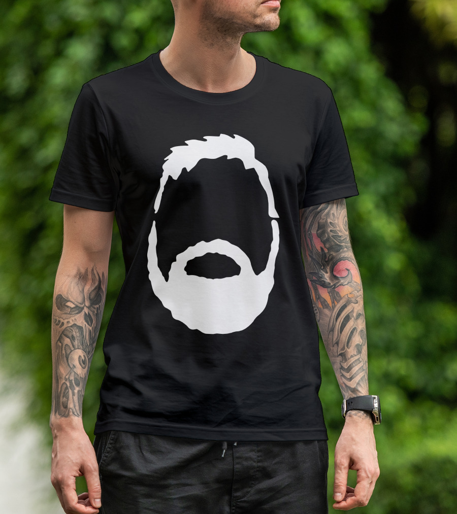 The Beardly Silhouette Face Beard T-Shirt