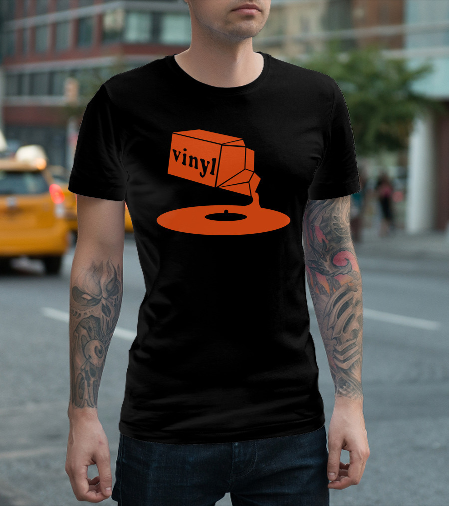 Vinyl Record Pouring Box Music Fusion T-Shirt