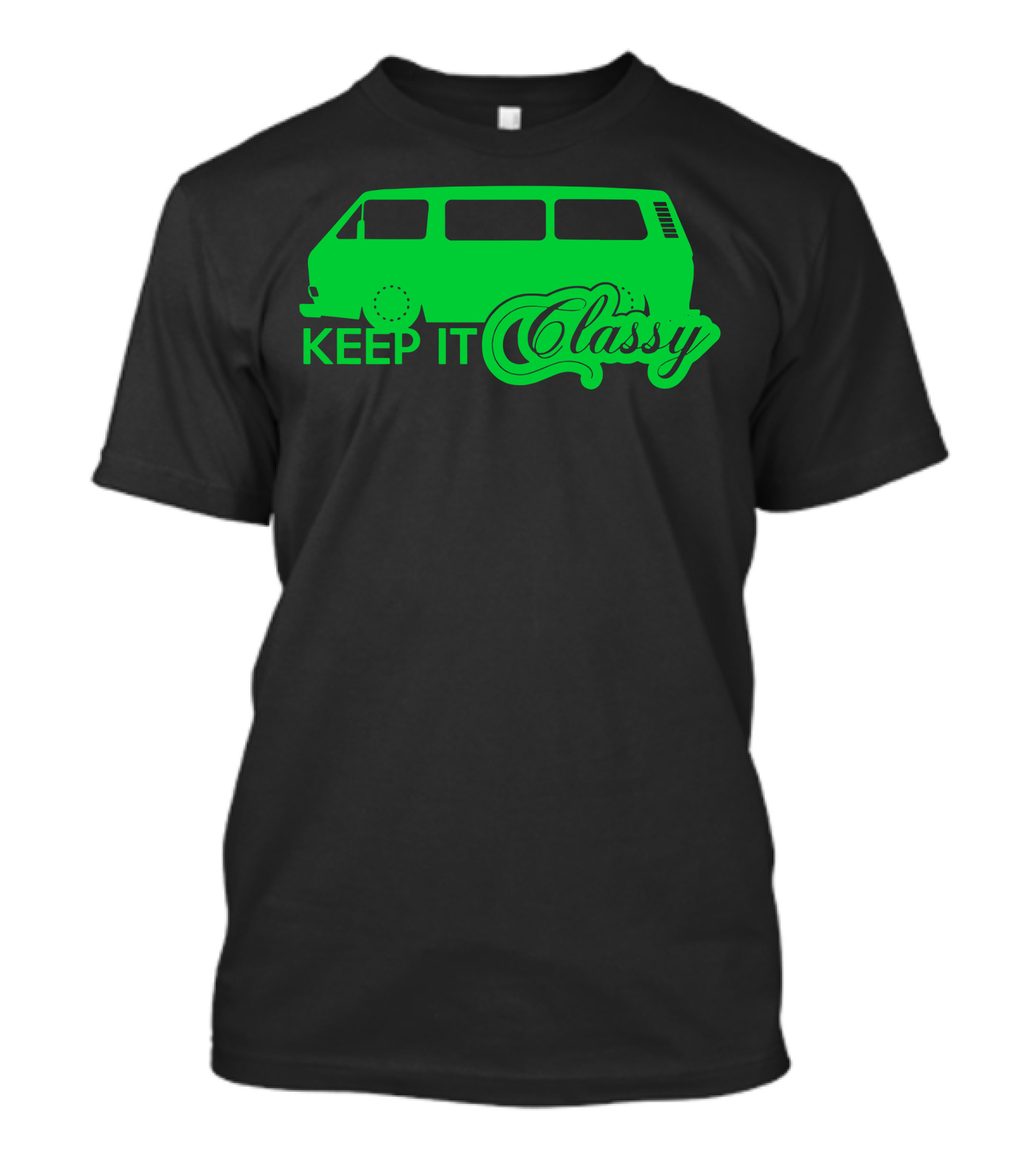 Volkswagen Keep It Classy Green Van T-Shirt
