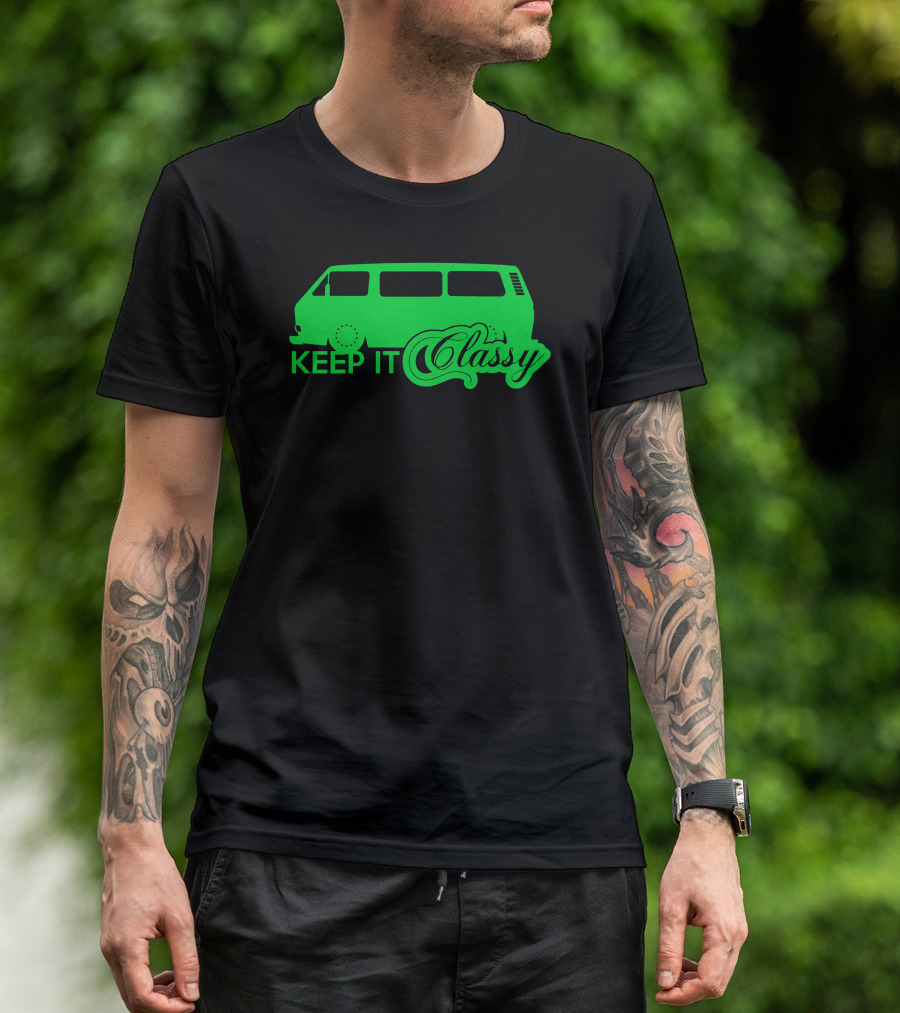 Volkswagen Keep It Classy Green Van T-Shirt