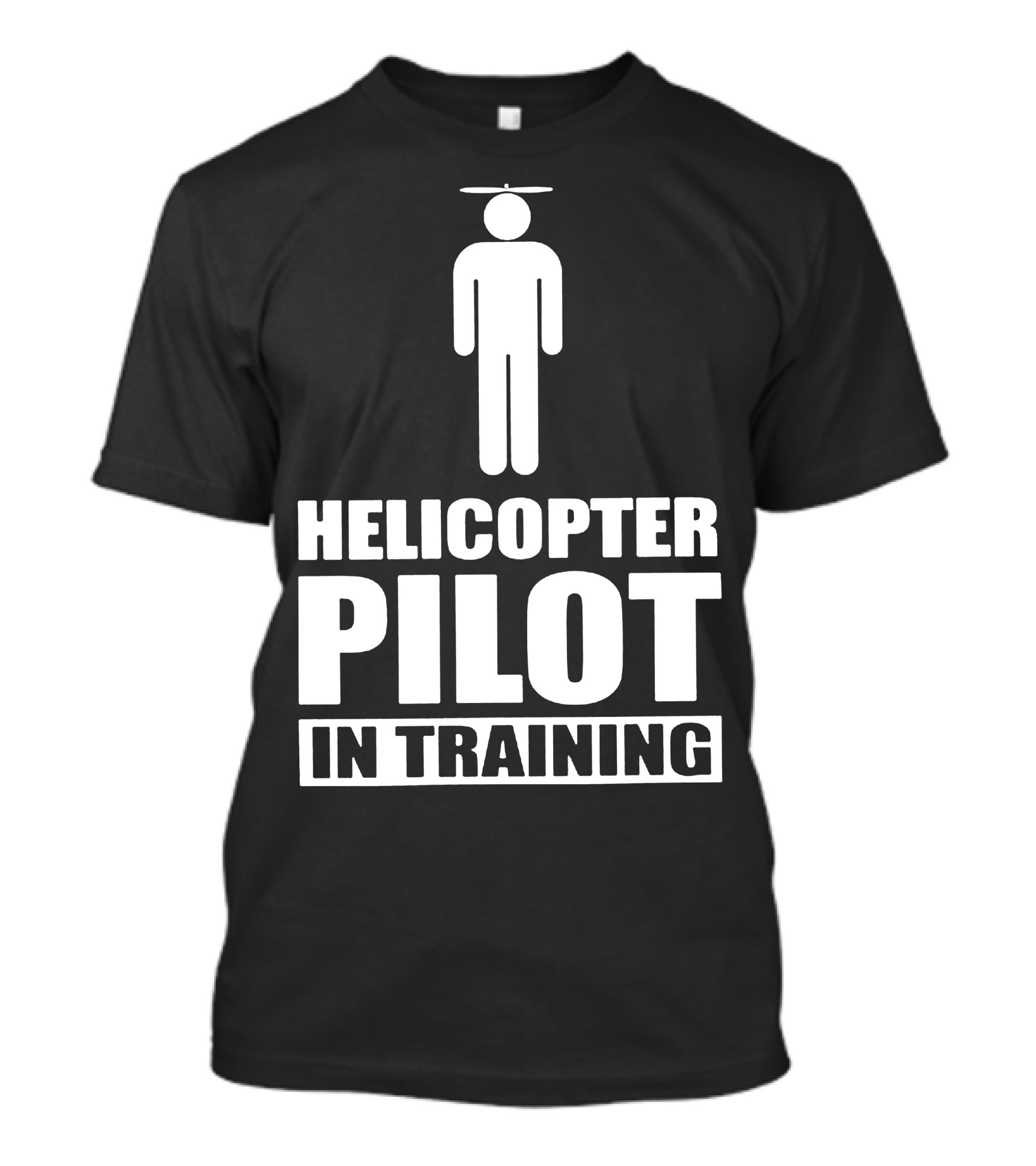 HELICOPTER PILOT IN TRAINING ICONIC FIGURE WITH ROTOR HAT T-Shirt