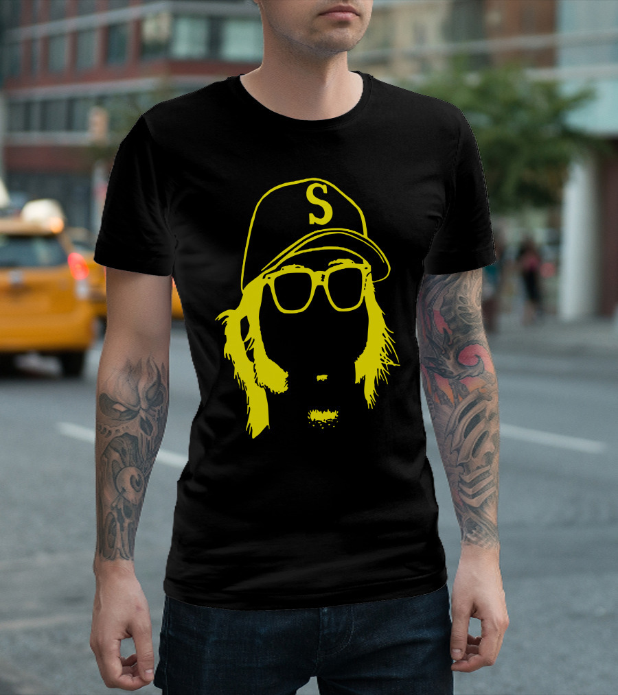 Larry Bernandez Seattle Baseball Icon King Felix Cap T-Shirt