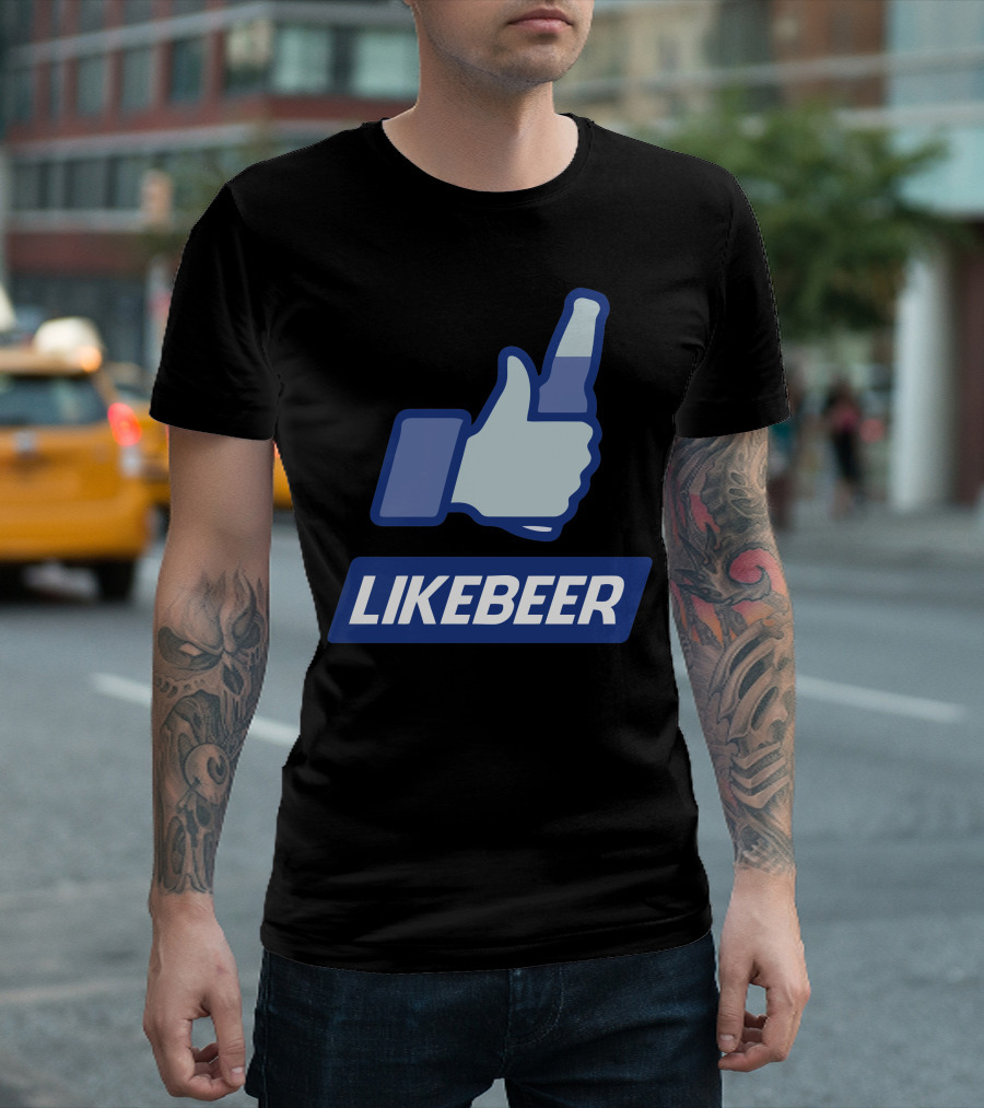 LIKEBEER Thumbs Up Bottle T-Shirt