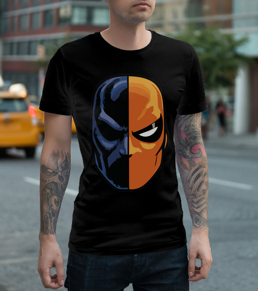Deathstroke Half Mask Dual Tone T-Shirt