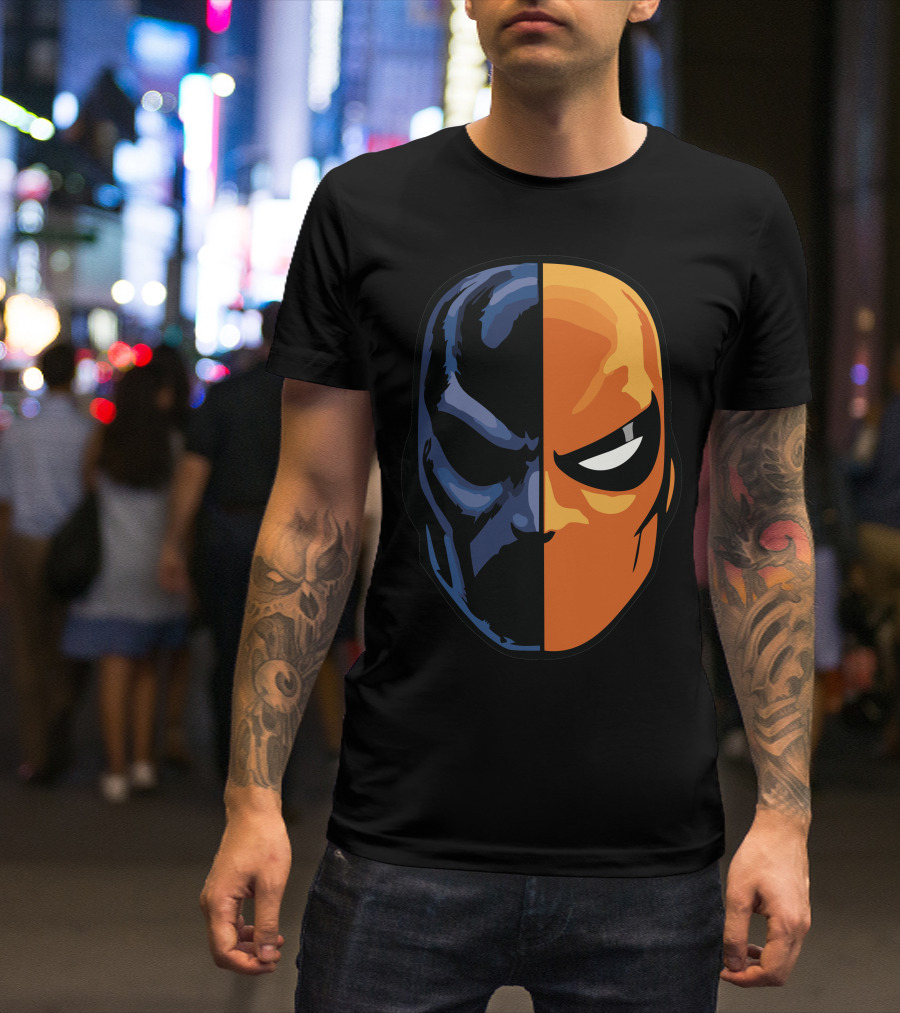 Deathstroke Half Mask Dual Tone T-Shirt