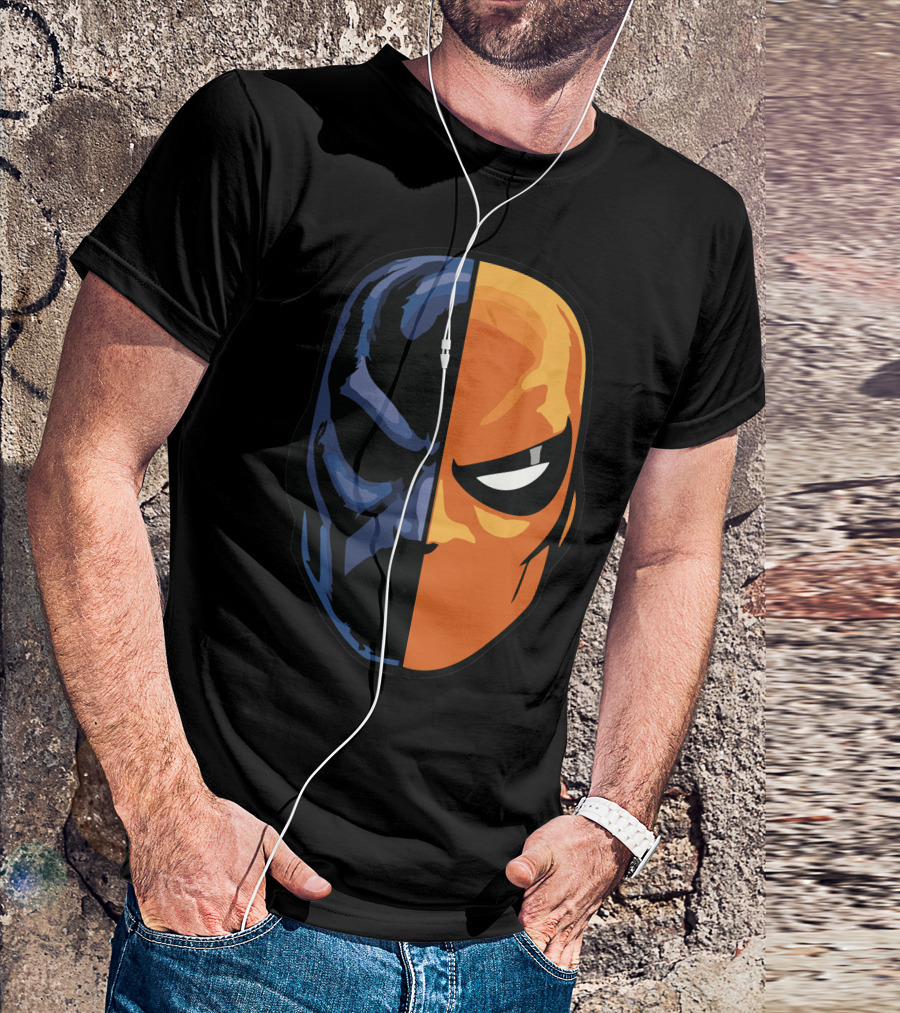 Deathstroke Half Mask Dual Tone T-Shirt