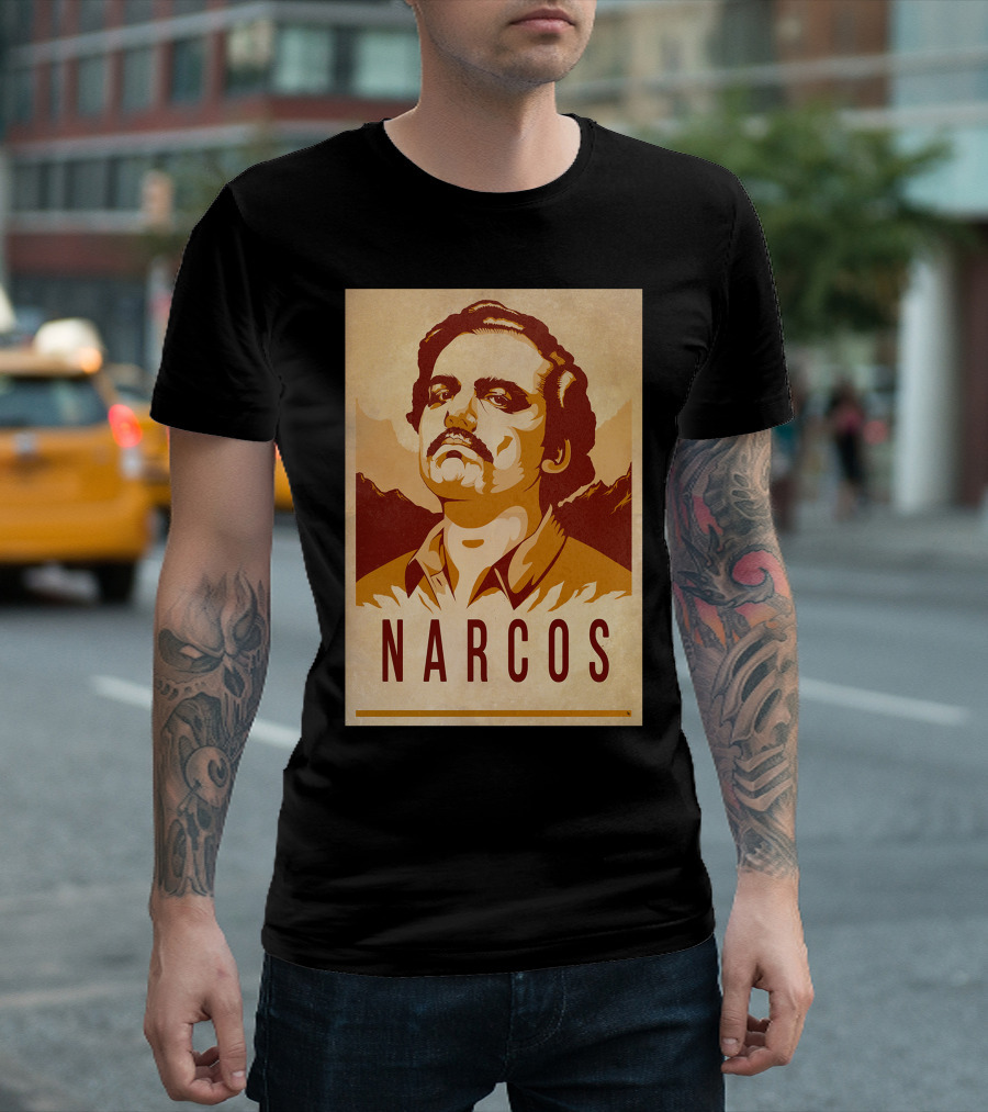 Narcos Pablo Escobar Retro Propaganda T-Shirt