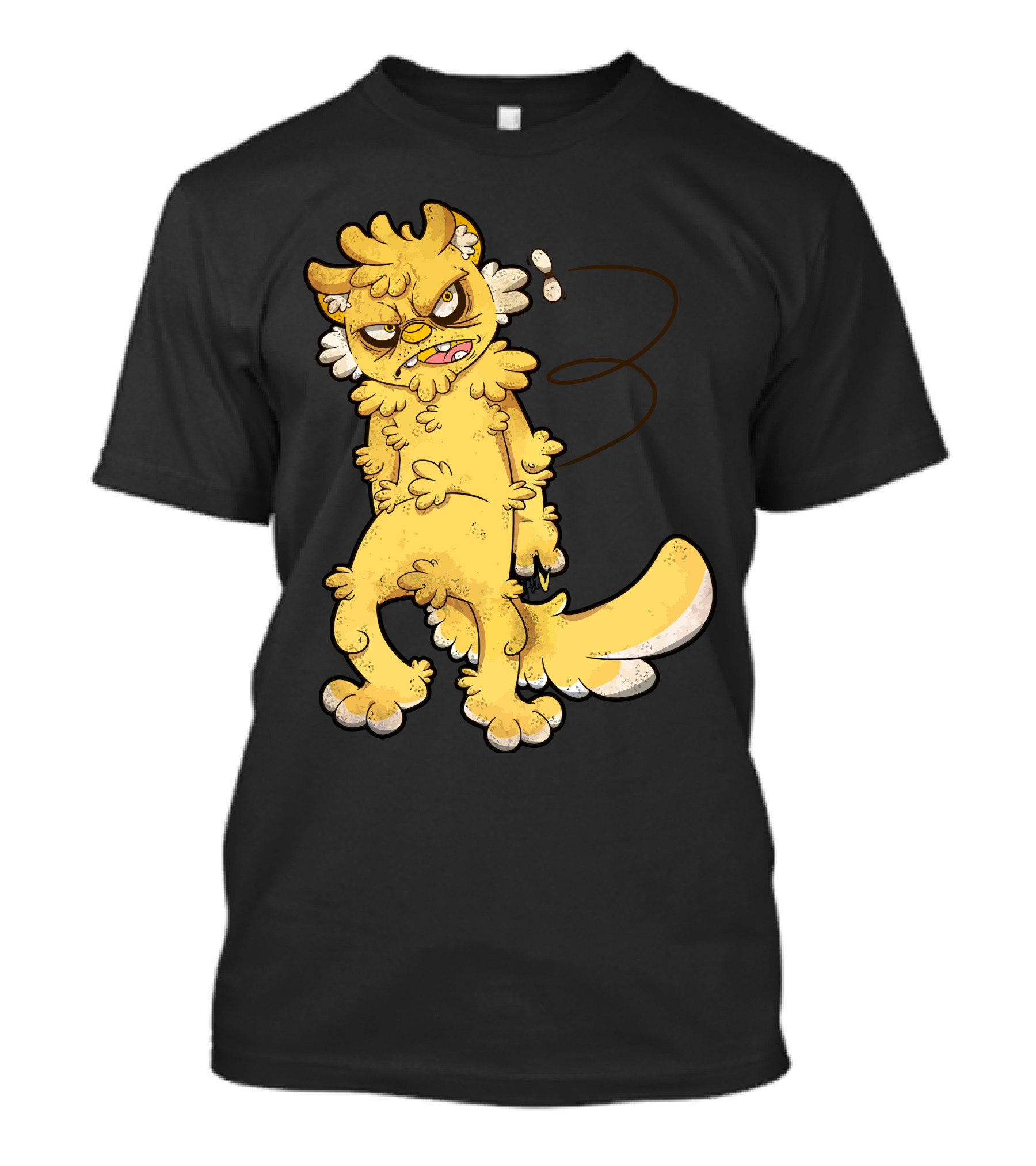 Stupid Fly Annoyed Furry Cartoon Character T-Shirt