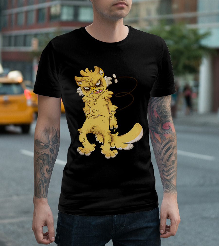Stupid Fly Annoyed Furry Cartoon Character T-Shirt