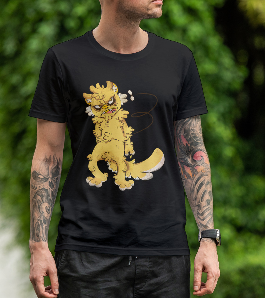 Stupid Fly Annoyed Furry Cartoon Character T-Shirt