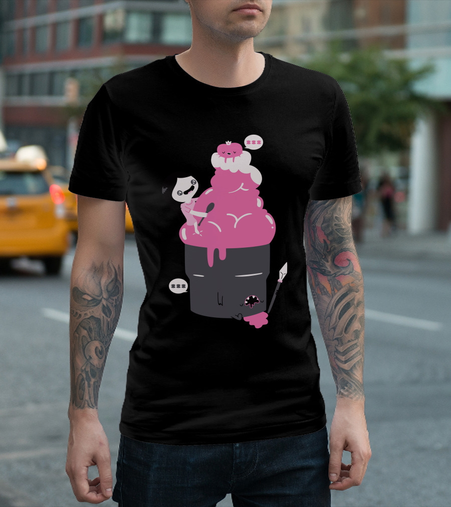 Surprise Attack Princess and Sleeping Cupcake bunnies T-Shirt