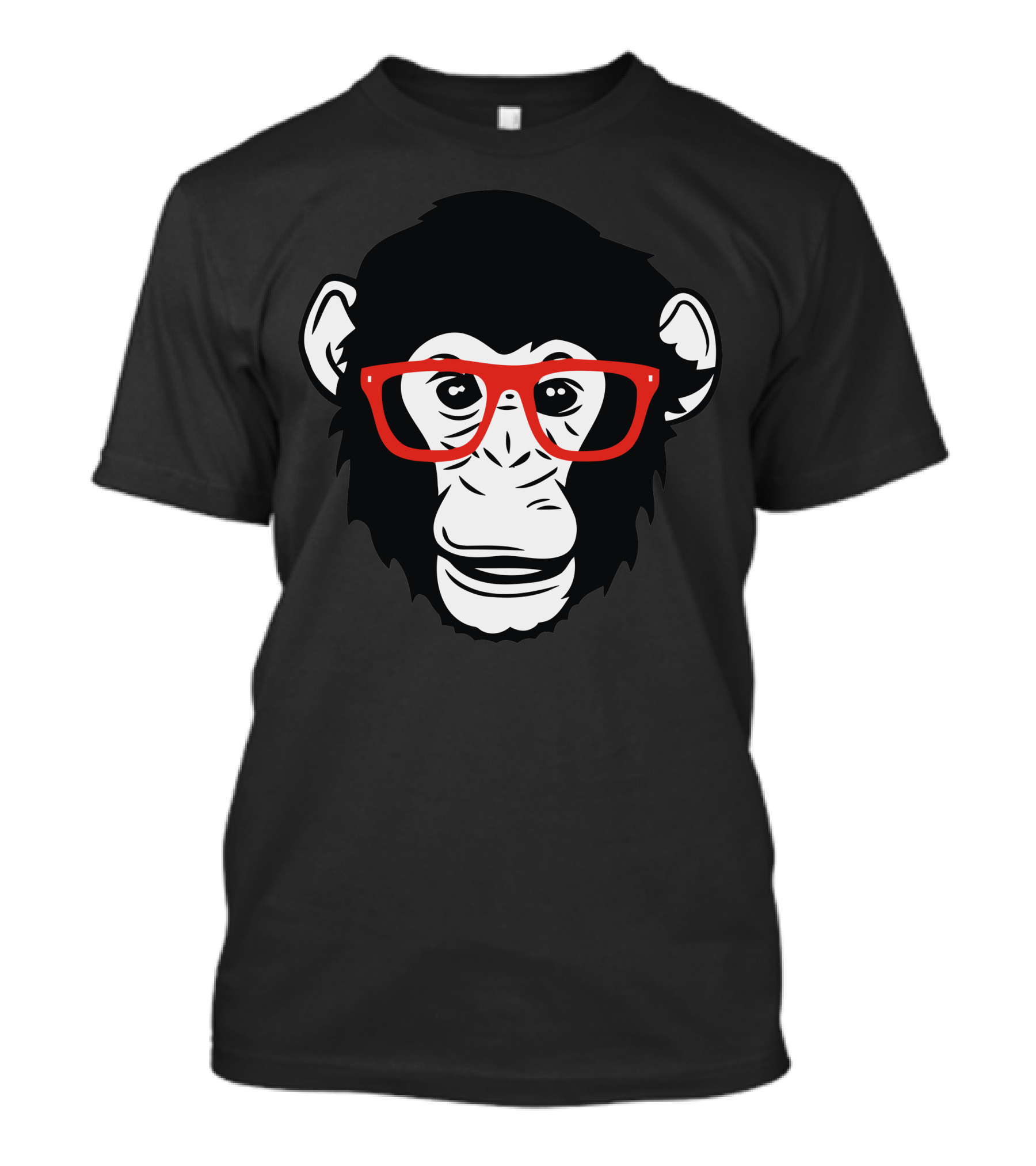 Swag Monkey Wearing Red Glasses T-Shirt
