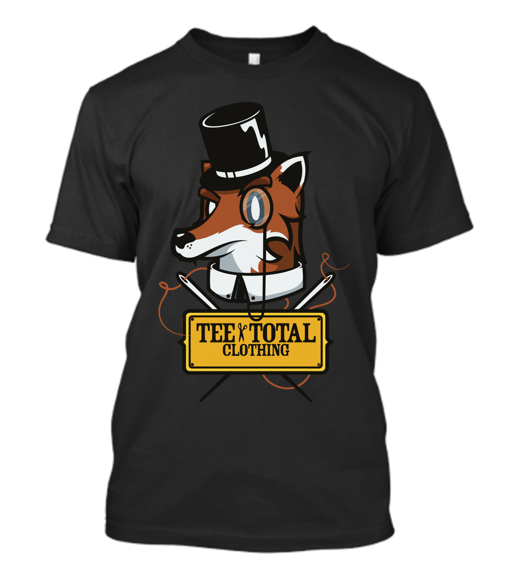 Tee Total Clothing Fox Monocle And Top Hat T-Shirt