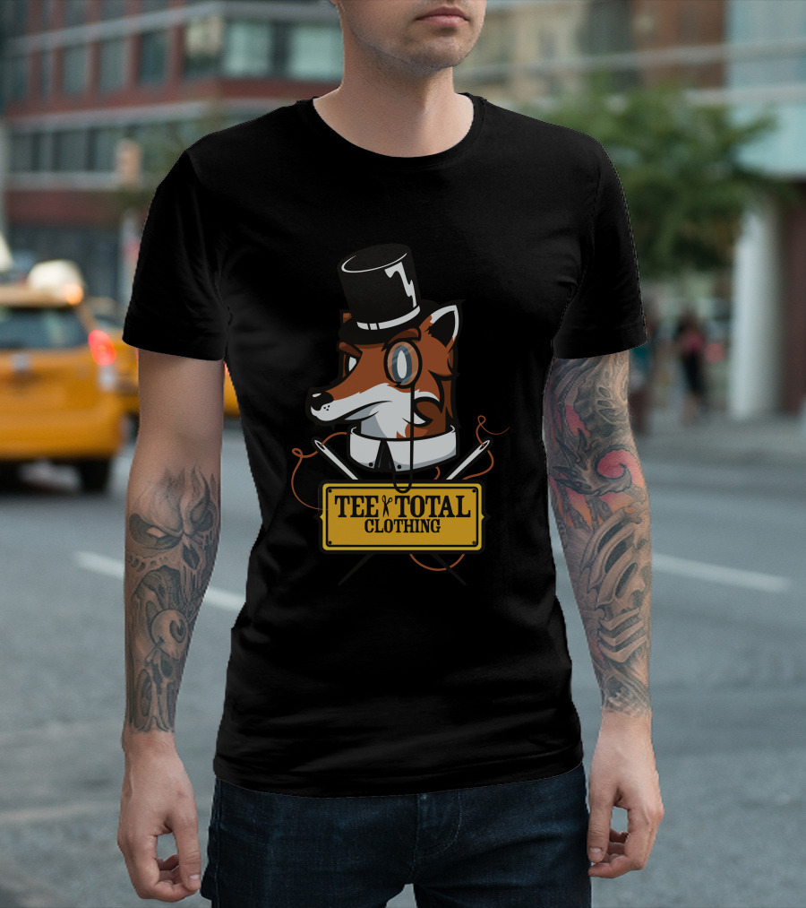 Tee Total Clothing Fox Monocle And Top Hat T-Shirt