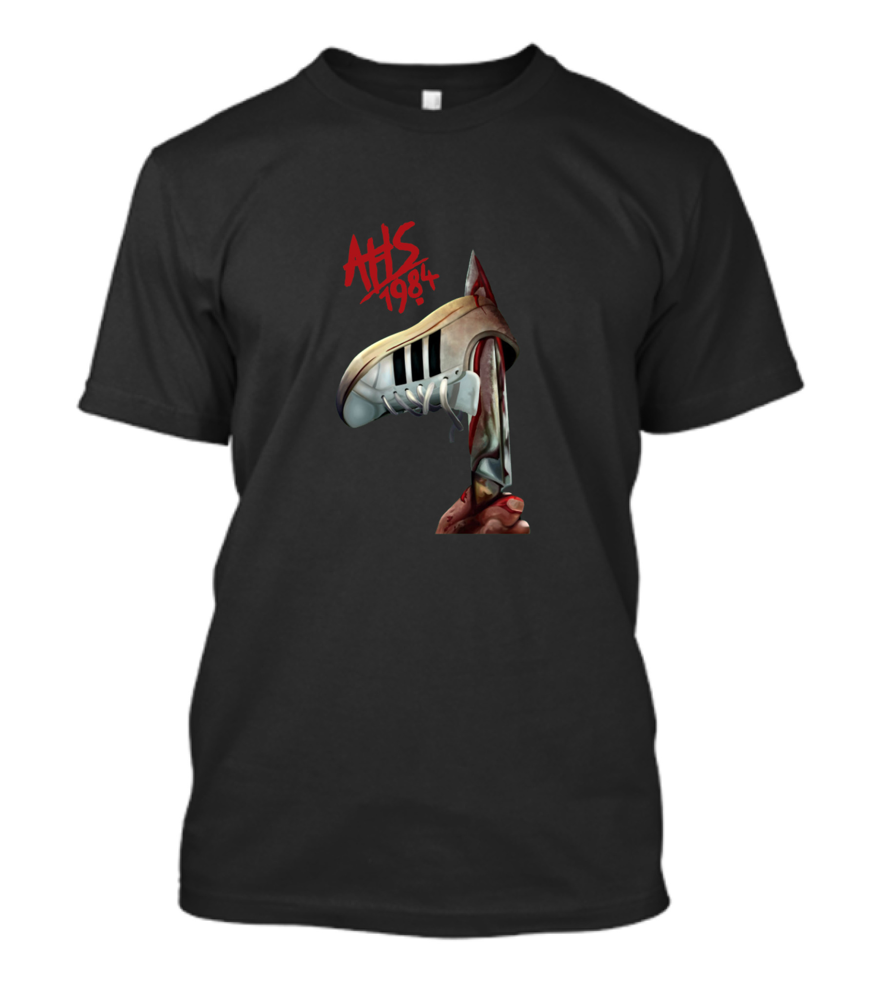 AHS 1984 Bloody Sneaker Knife Retro Horror T-Shirt