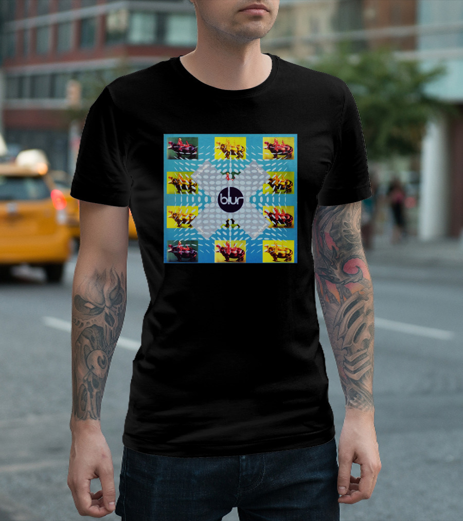 Blur She Elastica Collage T-Shirt