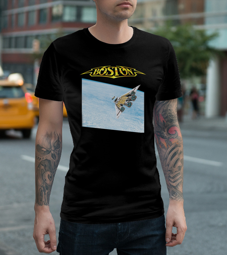 Boston Third Stage Album Cover Spaceship T-Shirt