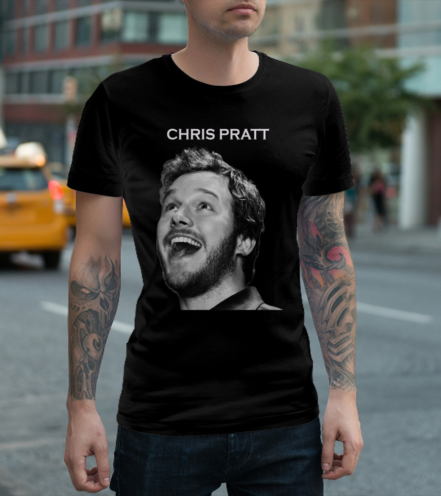 CHRIS PRATT Happy Expression T-Shirt