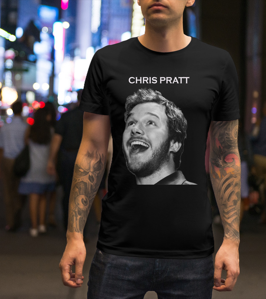 CHRIS PRATT Happy Expression T-Shirt