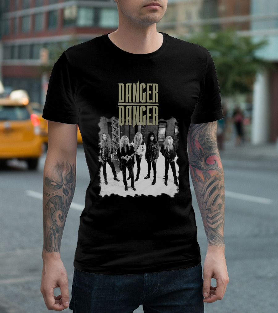 Danger Danger Band Screw It Tour 90s Rock Group Photo T-Shirt