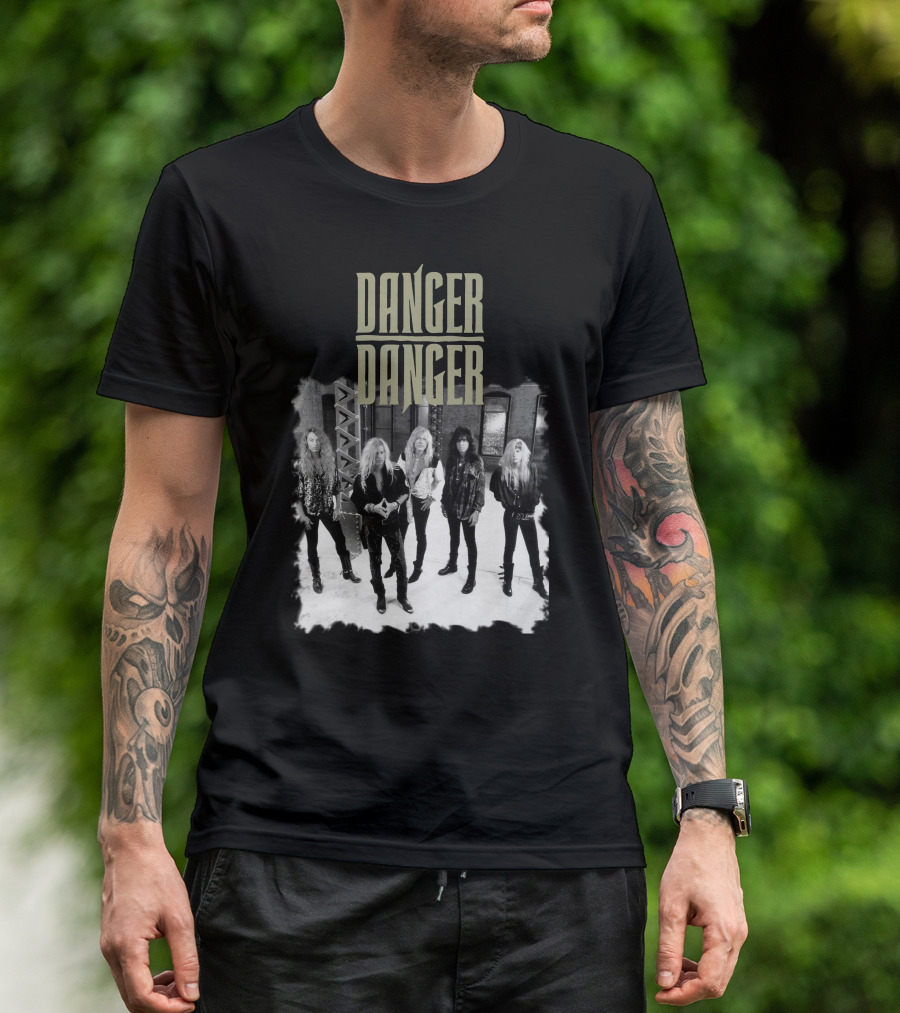 Danger Danger Band Screw It Tour 90s Rock Group Photo T-Shirt