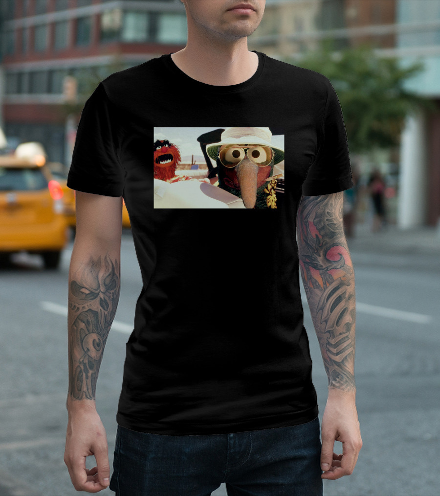 Gonzo Fear Loathing Animal Muppet Road Trip T-Shirt