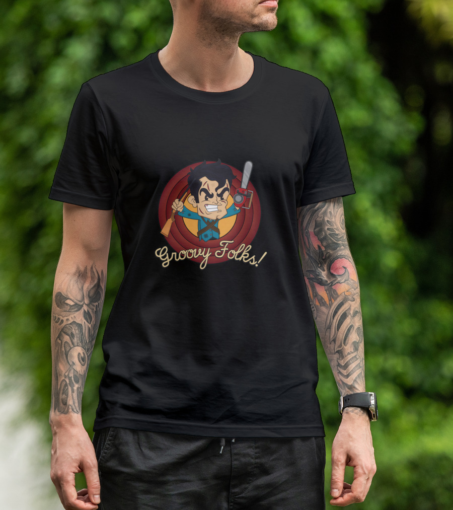 Groovy Folks Chainsaw Character T-Shirt