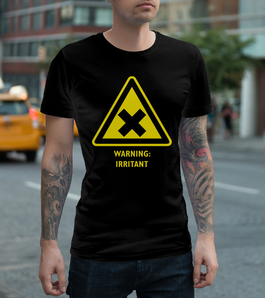 Warning: Irritant Chemical Symbol Laboratory Triangle T-Shirt