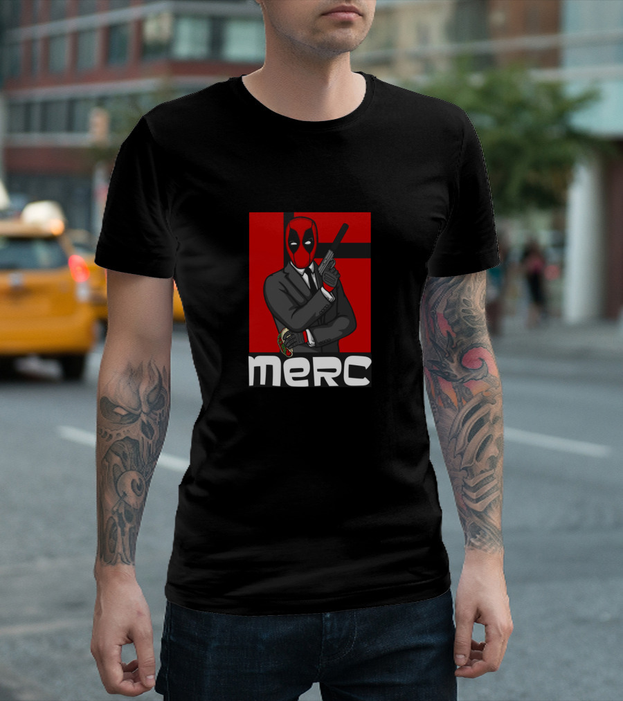 Merc Deadpool Suit Weapon T-Shirt