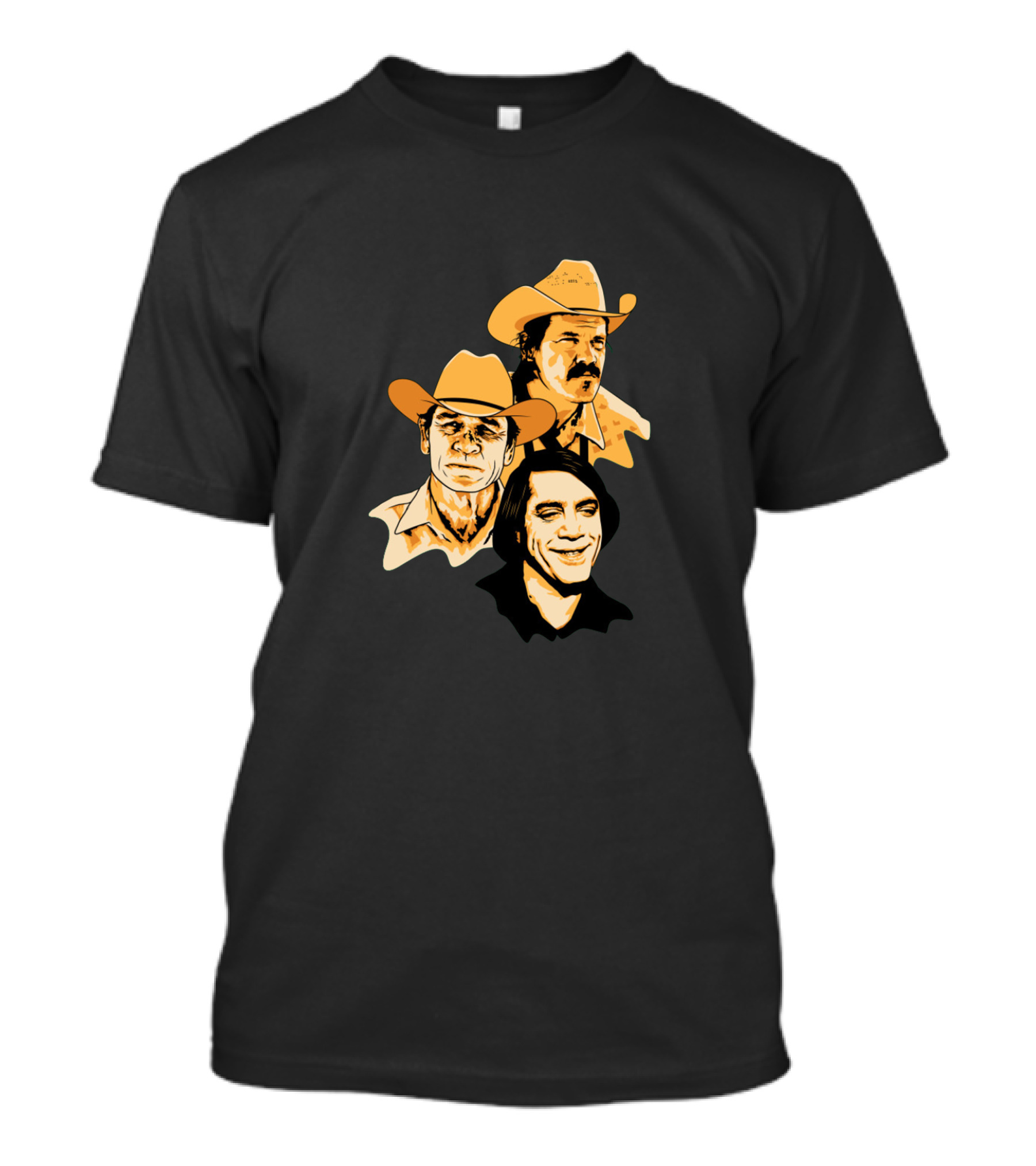 No Country For Old Men Western Icons In Cowboy Hats T-Shirt