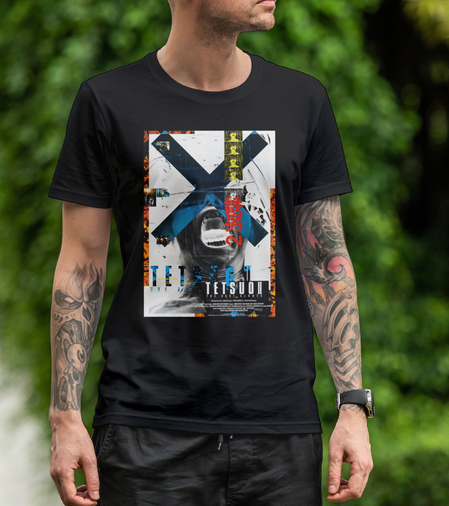 Tetsuo II The Body Hammer Vintage Japanese Horror Sci Fi Poster Reprint T-Shirt