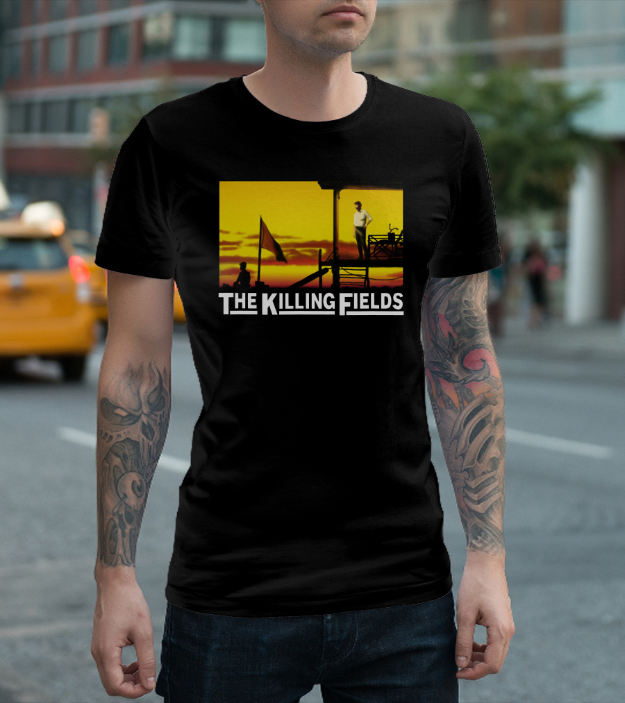 The Killing Fields Movie Sunset Silhouette Scene T-Shirt