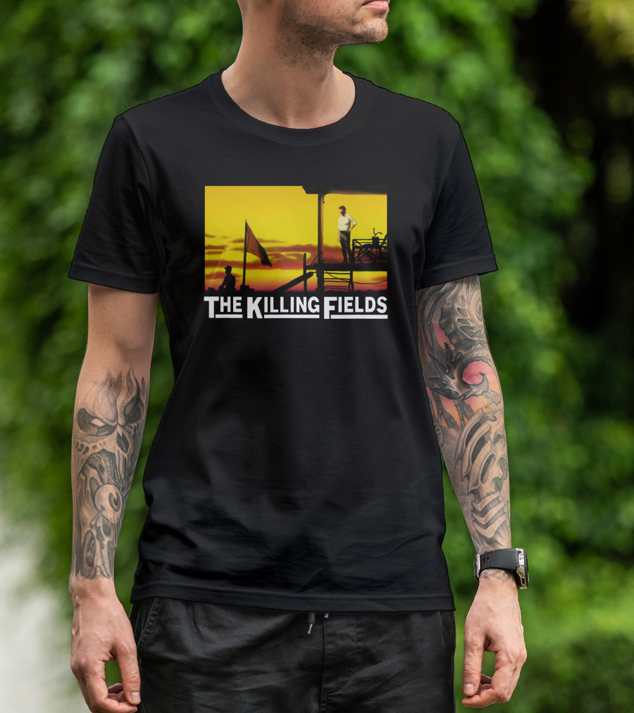 The Killing Fields Movie Sunset Silhouette Scene T-Shirt