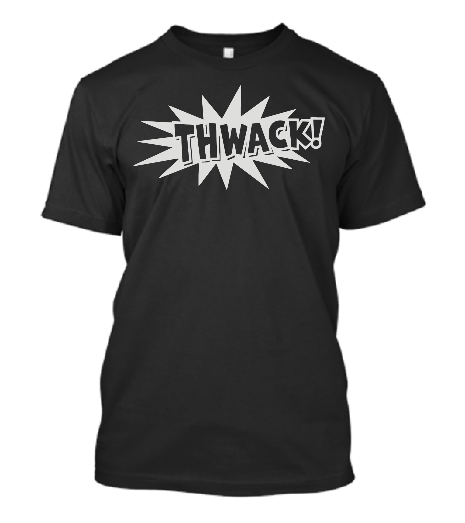 Thwack Comic Style Burst Bubble Text Presentation T-Shirt