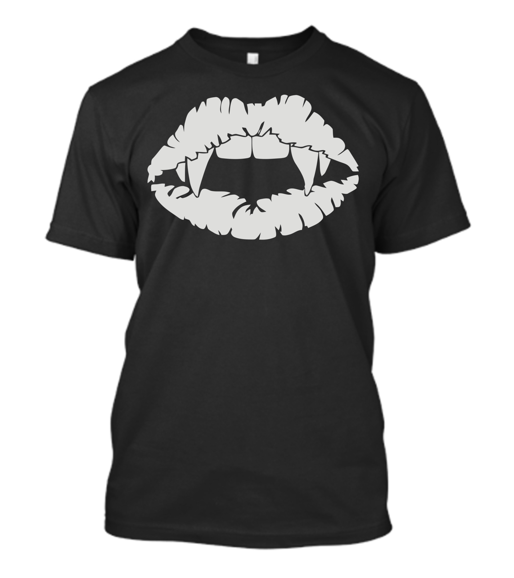 Fanged Vampire Teeth Illustrated T-Shirt