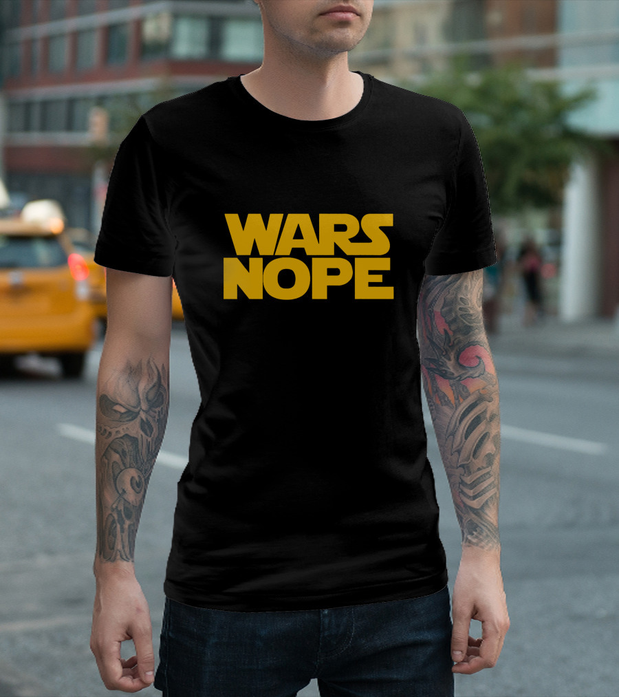 Wars Nope Star Parody Block T-Shirt