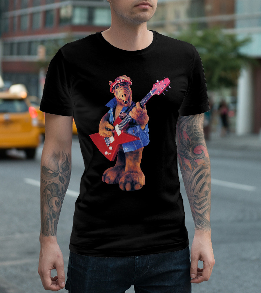 Alf Yeah Rockin' with Guitar and Bandana T-Shirt