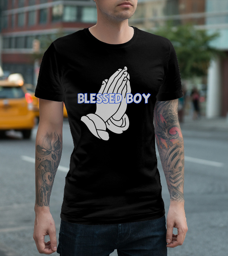Blessed Boy Praying Hands T-Shirt
